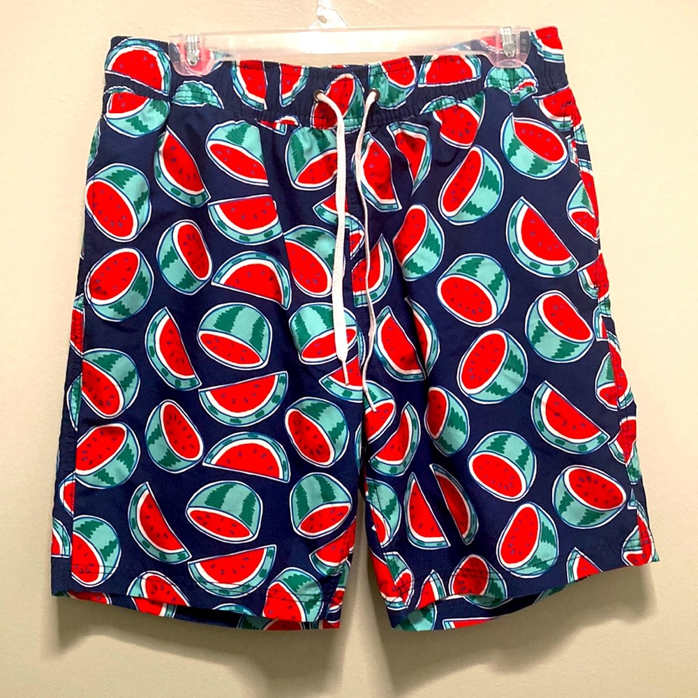 Hanna Andersson Mens Watermelon Swim Trunks
